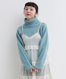 CHILD WOMAN | Extrafine merino wool 5GGタートルネックプルオーバー(ニット/セーター)