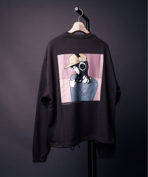 HLM(エイチエルエム)の「EMO GRAPHICCREW SWEAT/ビッグシルエット エモ バックプリント クルーネックスウェット トレーナー(スウェット・メンズ・グレー系その他/ホワイト系その他3/ブルー系その他2/グレー系その他3/ライトグレー/ホワイト系その他6/グリーン/グレー系その他2/ホワイト系その他2/グレー系その他5/ブルー系その他/グレー系その他4/ホワイト系その他4/パープル/ホワイト系その他5・FREE)」の8枚目の写真