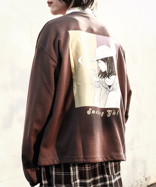 HLM(エイチエルエム)の「EMO GRAPHICCREW SWEAT/ビッグシルエット エモ バックプリント クルーネックスウェット トレーナー(スウェット・メンズ・グレー系その他/ホワイト系その他3/ブルー系その他2/グレー系その他3/ライトグレー/ホワイト系その他6/グリーン/グレー系その他2/ホワイト系その他2/グレー系その他5/ブルー系その他/グレー系その他4/ホワイト系その他4/パープル/ホワイト系その他5・FREE)」の9枚目の写真