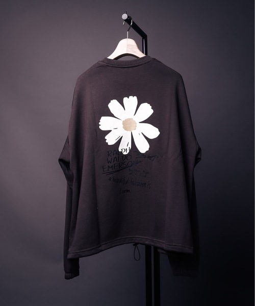 HLM(エイチエルエム)の「EMO GRAPHICCREW SWEAT/ビッグシルエット エモ バックプリント クルーネックスウェット トレーナー(スウェット・メンズ・グレー系その他/ホワイト系その他3/ブルー系その他2/グレー系その他3/ライトグレー/ホワイト系その他6/グリーン/グレー系その他2/ホワイト系その他2/グレー系その他5/ブルー系その他/グレー系その他4/ホワイト系その他4/パープル/ホワイト系その他5・FREE)」の12枚目の写真