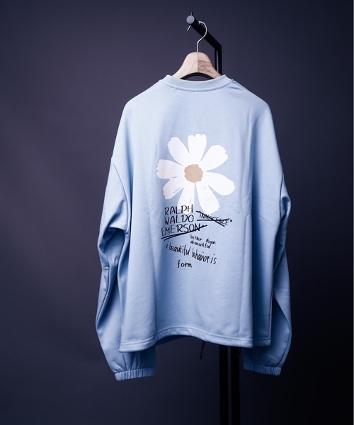 HLM(エイチエルエム)の「EMO GRAPHICCREW SWEAT/ビッグシルエット エモ バックプリント クルーネックスウェット トレーナー(スウェット・メンズ・グレー系その他/ホワイト系その他3/ブルー系その他2/グレー系その他3/ライトグレー/ホワイト系その他6/グリーン/グレー系その他2/ホワイト系その他2/グレー系その他5/ブルー系その他/グレー系その他4/ホワイト系その他4/パープル/ホワイト系その他5・FREE)」の15枚目の写真