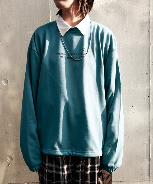 HLM(エイチエルエム)の「EMO GRAPHICCREW SWEAT/ビッグシルエット エモ バックプリント クルーネックスウェット トレーナー(スウェット・メンズ・グレー系その他/ホワイト系その他3/ブルー系その他2/グレー系その他3/ライトグレー/ホワイト系その他6/グリーン/グレー系その他2/ホワイト系その他2/グレー系その他5/ブルー系その他/グレー系その他4/ホワイト系その他4/パープル/ホワイト系その他5・FREE)」の17枚目の写真