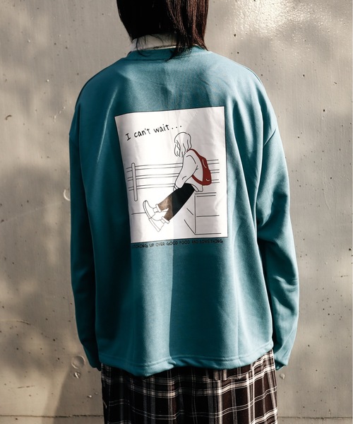HLM(エイチエルエム)の「EMO GRAPHICCREW SWEAT/ビッグシルエット エモ バックプリント クルーネックスウェット トレーナー(スウェット・メンズ・グレー系その他/ホワイト系その他3/ブルー系その他2/グレー系その他3/ライトグレー/ホワイト系その他6/グリーン/グレー系その他2/ホワイト系その他2/グレー系その他5/ブルー系その他/グレー系その他4/ホワイト系その他4/パープル/ホワイト系その他5・FREE)」の19枚目の写真