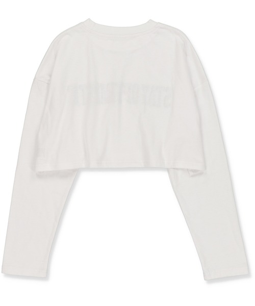 SPINNS（スピンズ）の「ロゴ刺繍 ショート丈長袖Tシャツ（Tシャツ/カットソー・レディース・ブラック/ネイビー/ダークグリーン/オフホワイト・ONESIZE）」の14枚目の写真