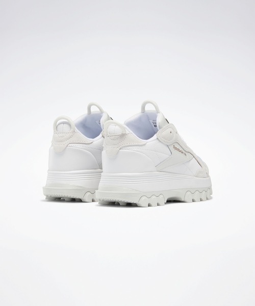 Reebok（リーボック）の「カーディB クラシックレザー / Cardi B Classic Leather（スニーカー・キッズ・ホワイト×ライトグレー/レッド系その他・23.0cm/23.5cm/24.0cm/22.5cm）」の4枚目の写真