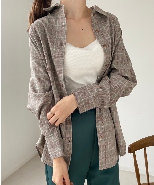 one after another NICE CLAUP(ワンアフターアナザーナイスクラップ)の「ゆるシルエットアソートシャツ(シャツ/ブラウス・レディース・グリーン系その他/ミント/ラベンダー/ブラウン系その他・FREE)」の1枚目の写真