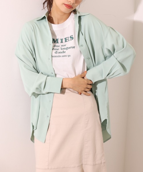 one after another NICE CLAUP(ワンアフターアナザーナイスクラップ)の「ゆるシルエットアソートシャツ(シャツ/ブラウス・レディース・グリーン系その他/ミント/ラベンダー/ブラウン系その他・FREE)」の2枚目の写真