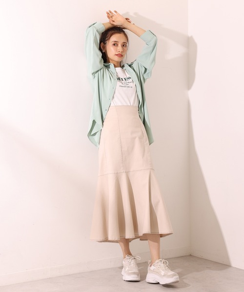 one after another NICE CLAUP(ワンアフターアナザーナイスクラップ)の「ゆるシルエットアソートシャツ(シャツ/ブラウス・レディース・グリーン系その他/ミント/ラベンダー/ブラウン系その他・FREE)」の11枚目の写真