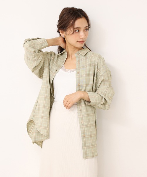 one after another NICE CLAUP(ワンアフターアナザーナイスクラップ)の「ゆるシルエットアソートシャツ(シャツ/ブラウス・レディース・グリーン系その他/ミント/ラベンダー/ブラウン系その他・FREE)」の9枚目の写真