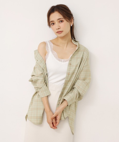 one after another NICE CLAUP(ワンアフターアナザーナイスクラップ)の「ゆるシルエットアソートシャツ(シャツ/ブラウス・レディース・グリーン系その他/ミント/ラベンダー/ブラウン系その他・FREE)」の8枚目の写真