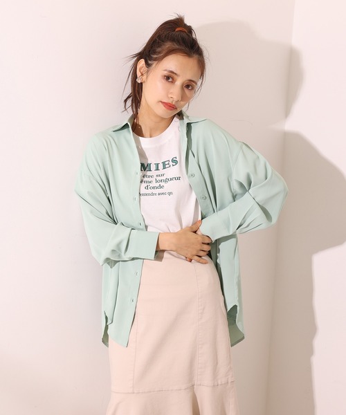 one after another NICE CLAUP(ワンアフターアナザーナイスクラップ)の「ゆるシルエットアソートシャツ(シャツ/ブラウス・レディース・グリーン系その他/ミント/ラベンダー/ブラウン系その他・FREE)」の12枚目の写真
