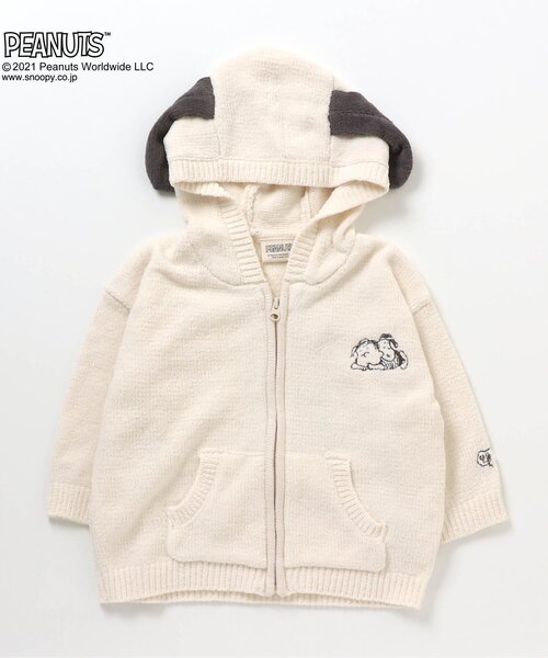 PEANUTS（ピーナッツ）の「WEB限定 PEANUTS モールニットパーカー（パーカー・キッズ・アイボリー・100/90/120/130）」の9枚目の写真