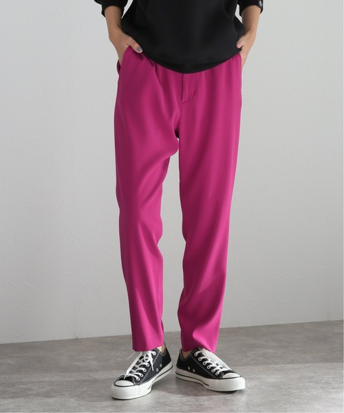 journal standard L'essage（ジャーナルスタンダードレサージュ）の「ダブルクロスジョガーパンツ◆（その他パンツ・レディース・ブラック/ブルー/ピンク系その他/グリーン・FREE）」の4枚目の写真