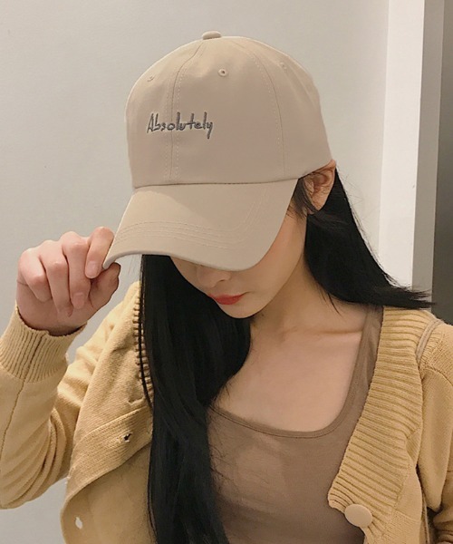 Futier land（フューティアランド）の「配色刺繍キャップ（キャップ・レディース・ブラック/グレー/アイボリー・FREE）」の2枚目の写真