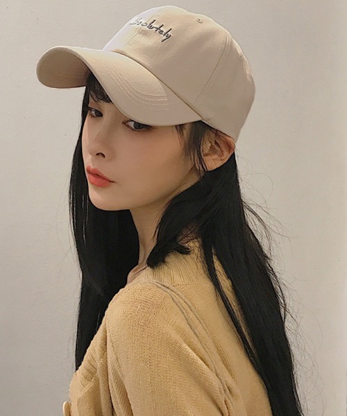 Futier land（フューティアランド）の「配色刺繍キャップ（キャップ・レディース・ブラック/グレー/アイボリー・FREE）」の5枚目の写真