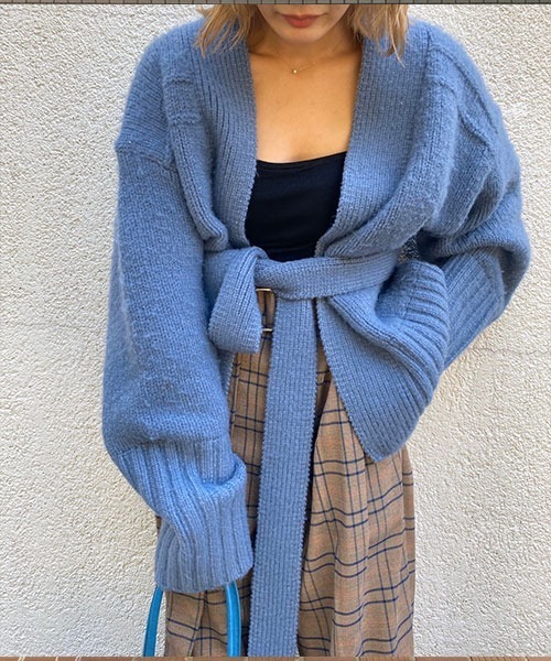 カーディガン AMAIL bulky knit cardigan アマイル BULKY KNIT CARDIGAN カーディガン - メルカリ