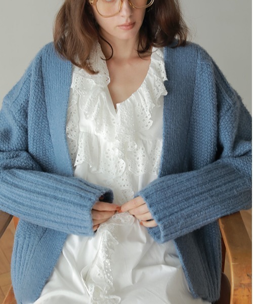 カーディガン AMAIL bulky knit cardigan AMAIL（アマイル）の「Ethic bulky cardigan（カーディガン/ボレロ