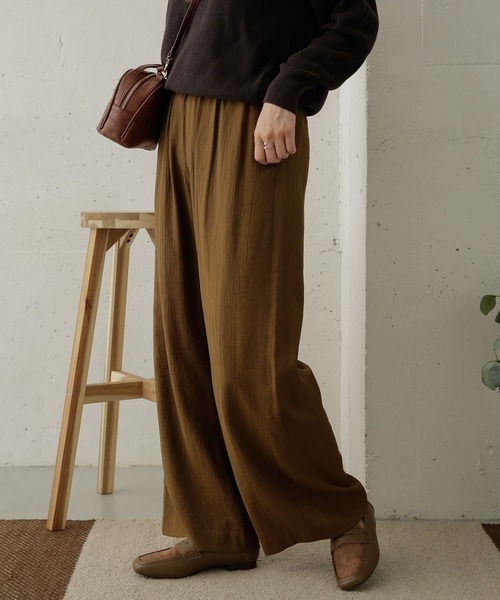 URBAN RESEARCH DOORS（アーバンリサーチドアーズ）の「ワッシャー加工イージーパンツ（その他パンツ・レディース・ネイビー/イエロー系その他・ONE）」の11枚目の写真