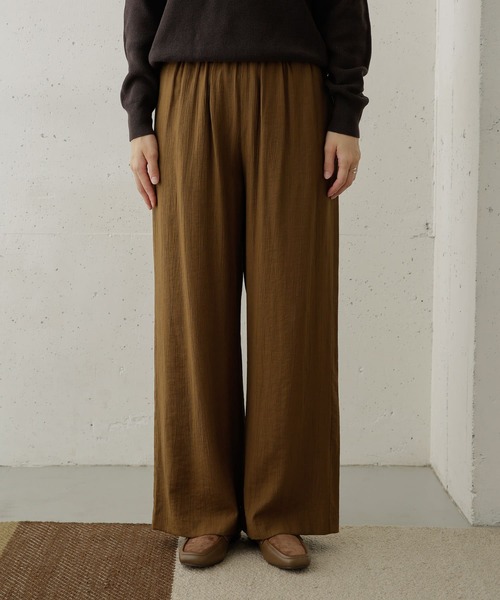 URBAN RESEARCH DOORS（アーバンリサーチドアーズ）の「ワッシャー加工イージーパンツ（その他パンツ・レディース・ネイビー/イエロー系その他・ONE）」の21枚目の写真