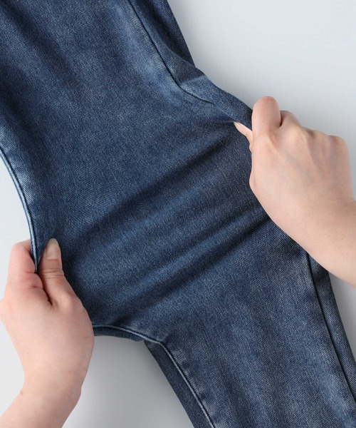 HONEYSUCKLE ROSE（ハニーサックルローズ）の「【HONEYSUCKLE ROSE】楽伸び起毛レギンススキニーパンツ（その他パンツ・レディース・ブラック/ブラック×ホワイト/ライトインディゴブルー・S/M/L/XL/XS）」の10枚目の写真