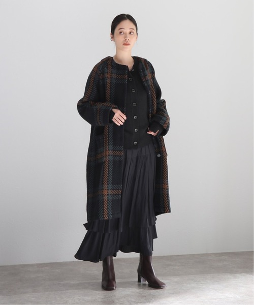 John branigan(ジョンブラニガン)の「■■■《別注》【john branigan/ジョンブラニガン】ノーカラーコート◆(ノーカラーコート・レディース・グレー/カーキ・FREE)」の15枚目の写真