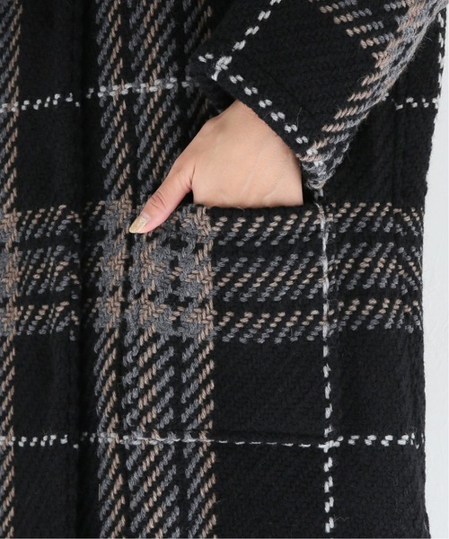 John branigan(ジョンブラニガン)の「■■■《別注》【john branigan/ジョンブラニガン】ノーカラーコート◆(ノーカラーコート・レディース・グレー/カーキ・FREE)」の4枚目の写真