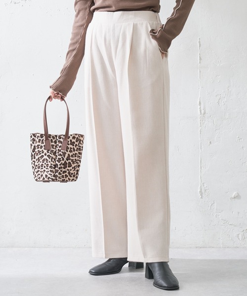 Zozo限定 センタープレス柄ワイドパンツ