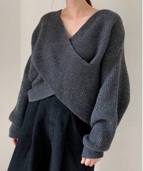 FRP（エフアールピー）の「プルオーバーセーター（ニット/セーター・レディース・ベージュ/ホワイト/グレー/ブラック・FREE）」の3枚目の写真