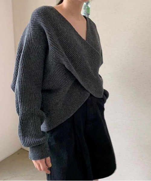 FRP（エフアールピー）の「プルオーバーセーター（ニット/セーター・レディース・ベージュ/ホワイト/グレー/ブラック・FREE）」の6枚目の写真