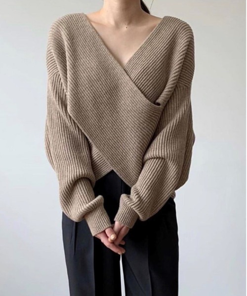 FRP（エフアールピー）の「プルオーバーセーター（ニット/セーター・レディース・ベージュ/ホワイト/グレー/ブラック・FREE）」の7枚目の写真