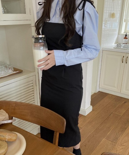 mood for a day（ムードフォーアデイ）の「pure slim onepiece  / ピュアスリムワンピース（ワンピース・レディース・グレー/ブラック・FREE）」の14枚目の写真