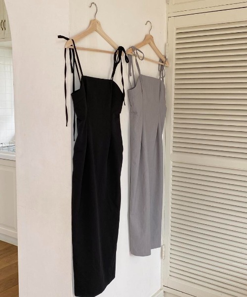 mood for a day（ムードフォーアデイ）の「pure slim onepiece  / ピュアスリムワンピース（ワンピース・レディース・グレー/ブラック・FREE）」の15枚目の写真