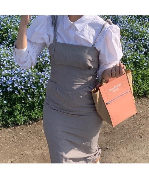 mood for a day（ムードフォーアデイ）の「pure slim onepiece  / ピュアスリムワンピース（ワンピース・レディース・グレー/ブラック・FREE）」の18枚目の写真