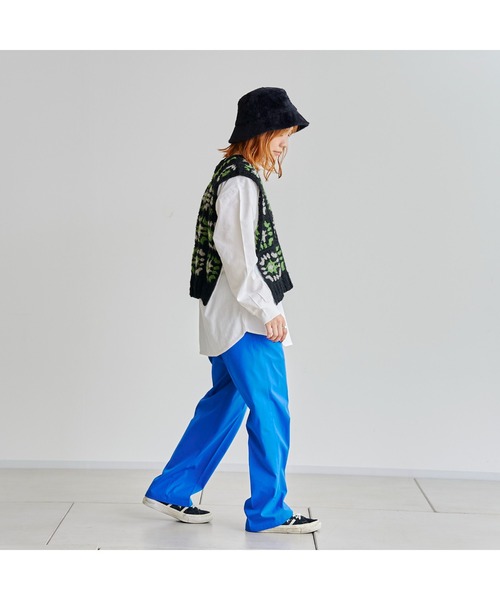 CPCM（シーピーシーエム）の「クロシェ花刺繍ベスト（ニット/セーター・レディース・ホワイト/ブラック・FREE）」の19枚目の写真