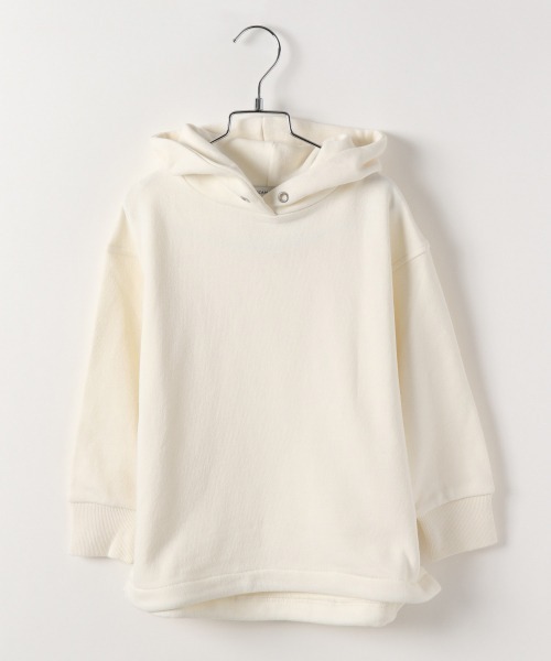 JEANASIS（ジーナシス）の「【KIDS】スソドロストフーディ/257836（パーカー・キッズ・ブラック/グレー/オフホワイト・120/140）」の2枚目の写真