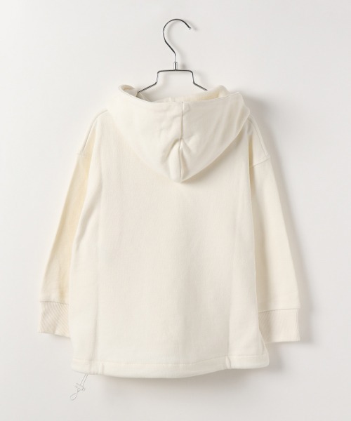 JEANASIS（ジーナシス）の「【KIDS】スソドロストフーディ/257836（パーカー・キッズ・ブラック/グレー/オフホワイト・120/140）」の10枚目の写真