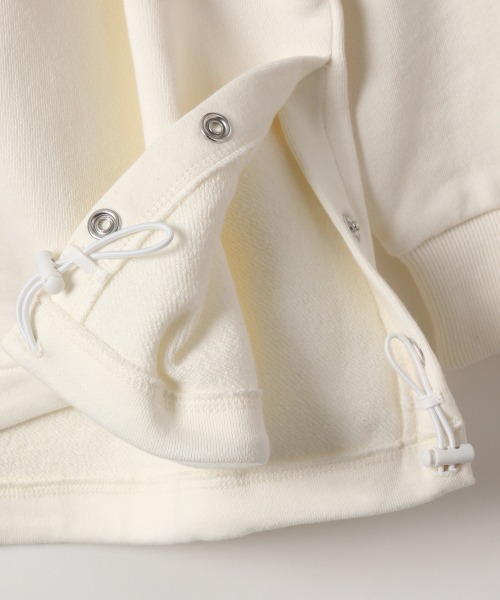 JEANASIS（ジーナシス）の「【KIDS】スソドロストフーディ/257836（パーカー・キッズ・ブラック/グレー/オフホワイト・120/140）」の5枚目の写真