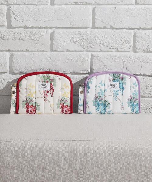 LAURA ASHLEY(ローラアシュレイ)の「ウィステリア柄 マスクケース(マスク・レディース・ライトパープル/ワイン系・00)」の7枚目の写真
