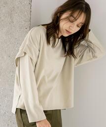 FEELING MADE | FEELING MADE ストレッチマイクロフリース ショルダーコンシャス プルオーバー(Tシャツ/カットソー)