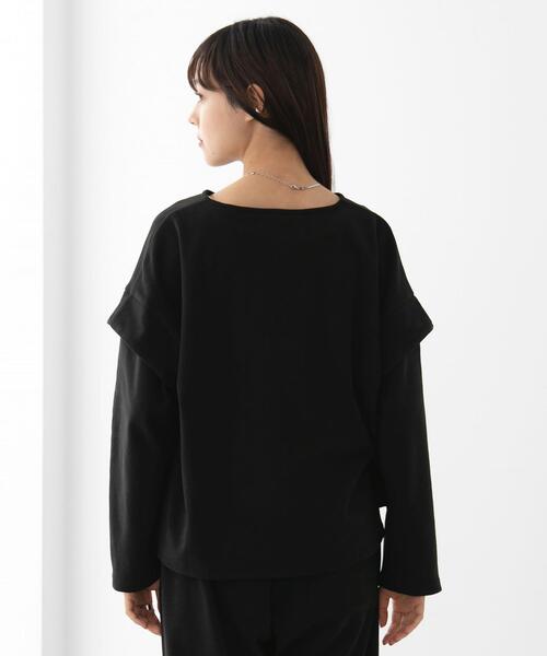 FEELING MADE（フィーリングメイド）の「FEELING MADE ストレッチマイクロフリース ショルダーコンシャス プルオーバー（Tシャツ/カットソー・レディース・ブラック/オリーブ/ナチュラル・FREE）」の13枚目の写真