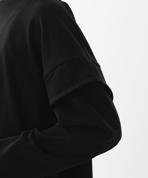 FEELING MADE（フィーリングメイド）の「FEELING MADE ストレッチマイクロフリース ショルダーコンシャス プルオーバー（Tシャツ/カットソー・レディース・ブラック/オリーブ/ナチュラル・FREE）」の16枚目の写真