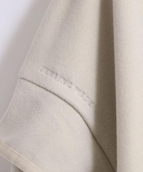 FEELING MADE（フィーリングメイド）の「FEELING MADE ストレッチマイクロフリース ショルダーコンシャス プルオーバー（Tシャツ/カットソー・レディース・ブラック/オリーブ/ナチュラル・FREE）」の20枚目の写真