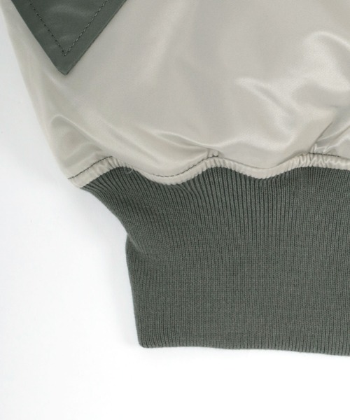 Alpha Industries(アルファインダストリーズ)の「ALPHA/アルファ MA-1 COLOR BLOCKED(MA-1・メンズ・ブラック/グレー・M/XL/L)」の16枚目の写真