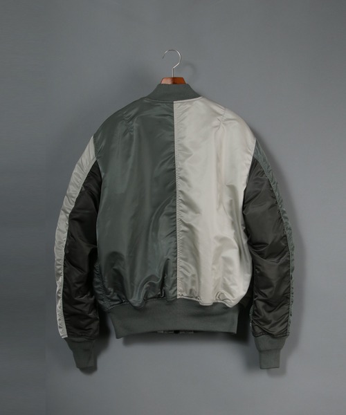 Alpha Industries(アルファインダストリーズ)の「ALPHA/アルファ MA-1 COLOR BLOCKED(MA-1・メンズ・ブラック/グレー・M/XL/L)」の18枚目の写真