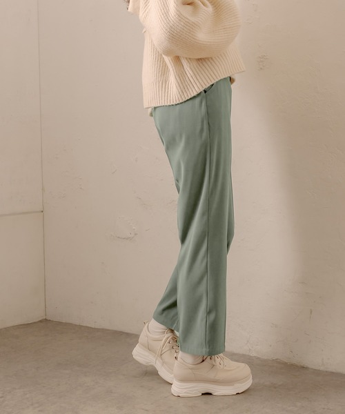 OLIVE des OLIVE(オリーブデオリーブ)の「ショコラスラックスパンツ(スラックス・レディース・ライトグレー/ダークベージュ/グリーン・SMALL/MEDIUM)」の22枚目の写真