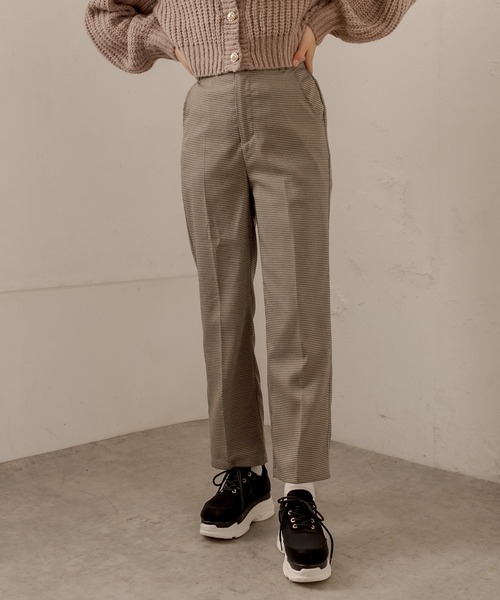 OLIVE des OLIVE(オリーブデオリーブ)の「ショコラスラックスパンツ(スラックス・レディース・ライトグレー/ダークベージュ/グリーン・SMALL/MEDIUM)」の11枚目の写真