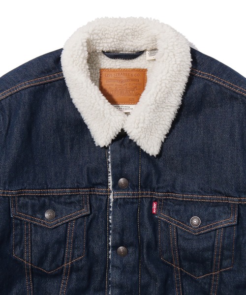 Levi's(リーバイス)の「Levi's/リーバイス TYPE 3 シェルパ デニムジャケット ROCKRIDGE(デニムジャケット・メンズ・インディゴブルー・S/M/L/XL)」の6枚目の写真