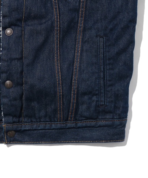 Levi's(リーバイス)の「Levi's/リーバイス TYPE 3 シェルパ デニムジャケット ROCKRIDGE(デニムジャケット・メンズ・インディゴブルー・S/M/L/XL)」の8枚目の写真