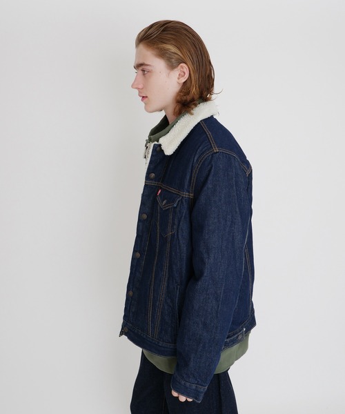 Levi's(リーバイス)の「Levi's/リーバイス TYPE 3 シェルパ デニムジャケット ROCKRIDGE(デニムジャケット・メンズ・インディゴブルー・S/M/L/XL)」の12枚目の写真