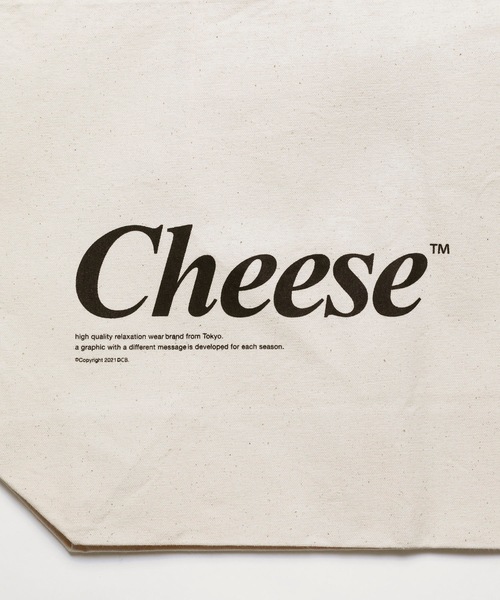 DOUBLE CHEESEBURGER（ダブルチーズバーガー）の「ダブルチーズバーガー トートバッグ -Cheese- / DOUBLE CHEESEBURGER Tote Bag -Cheese-（トートバッグ・メンズ・アイボリー/ブラック・FREE）」の11枚目の写真